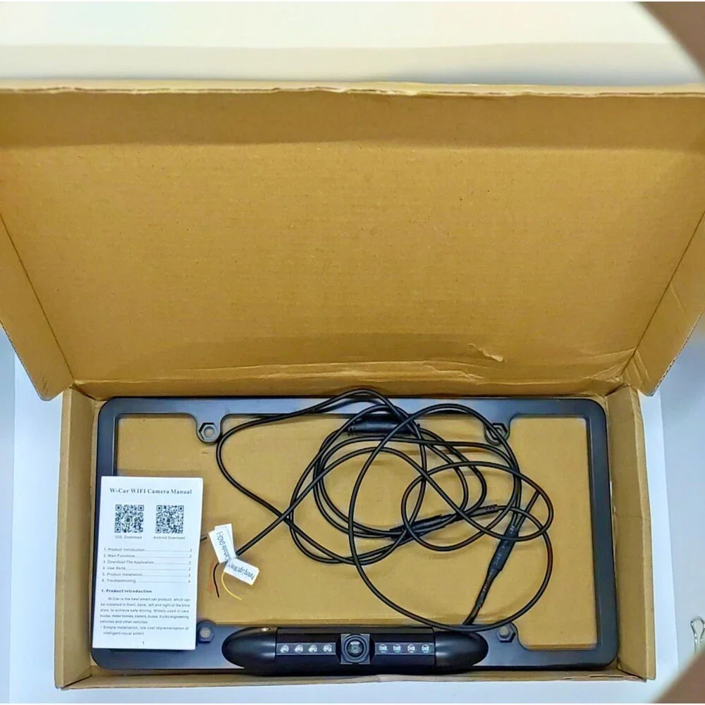 Universal Car License Plate Backup Camera 170° Wide Angle Night Vision NIB 1080P